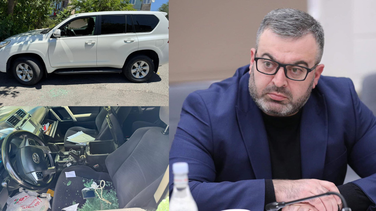 ՈւՂԻՂ. Փաշինյանի դեմ ելույթին հաջորդող գիշերը ջարդել են ընդդիմադիր պատգամավորի մեքենան